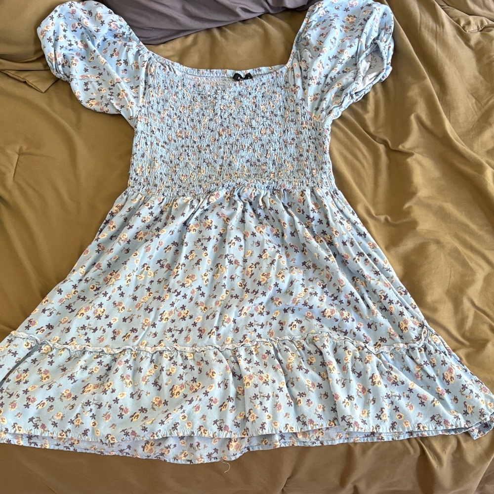 Floral Blue Kids Dress